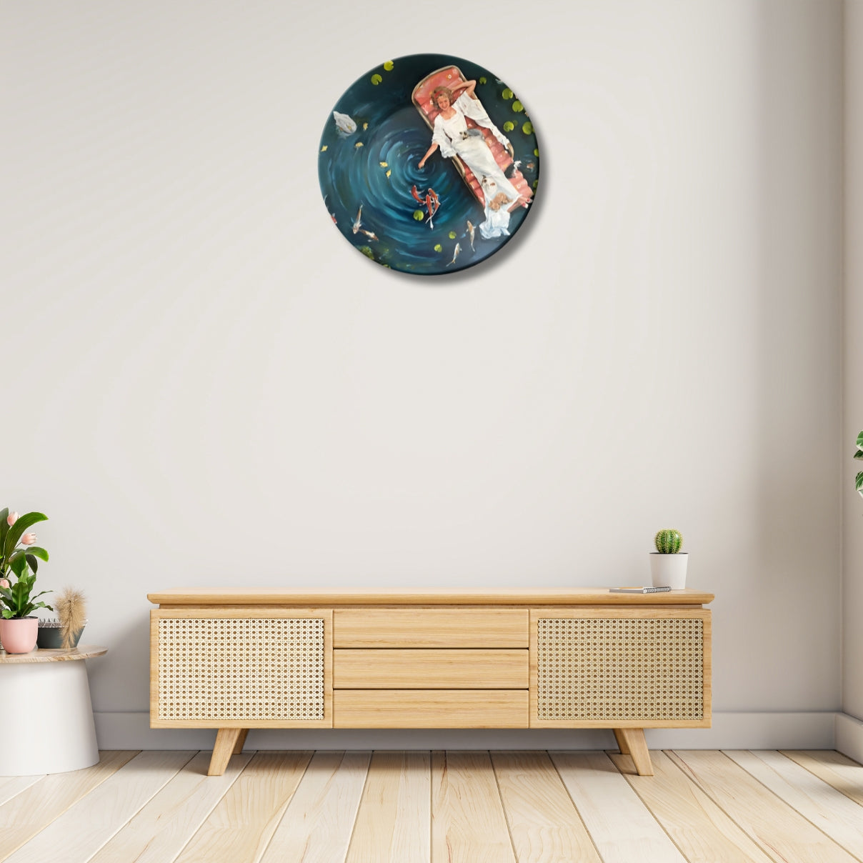 Koi Serenity Water Garden Dreams Decorative Wall Plate