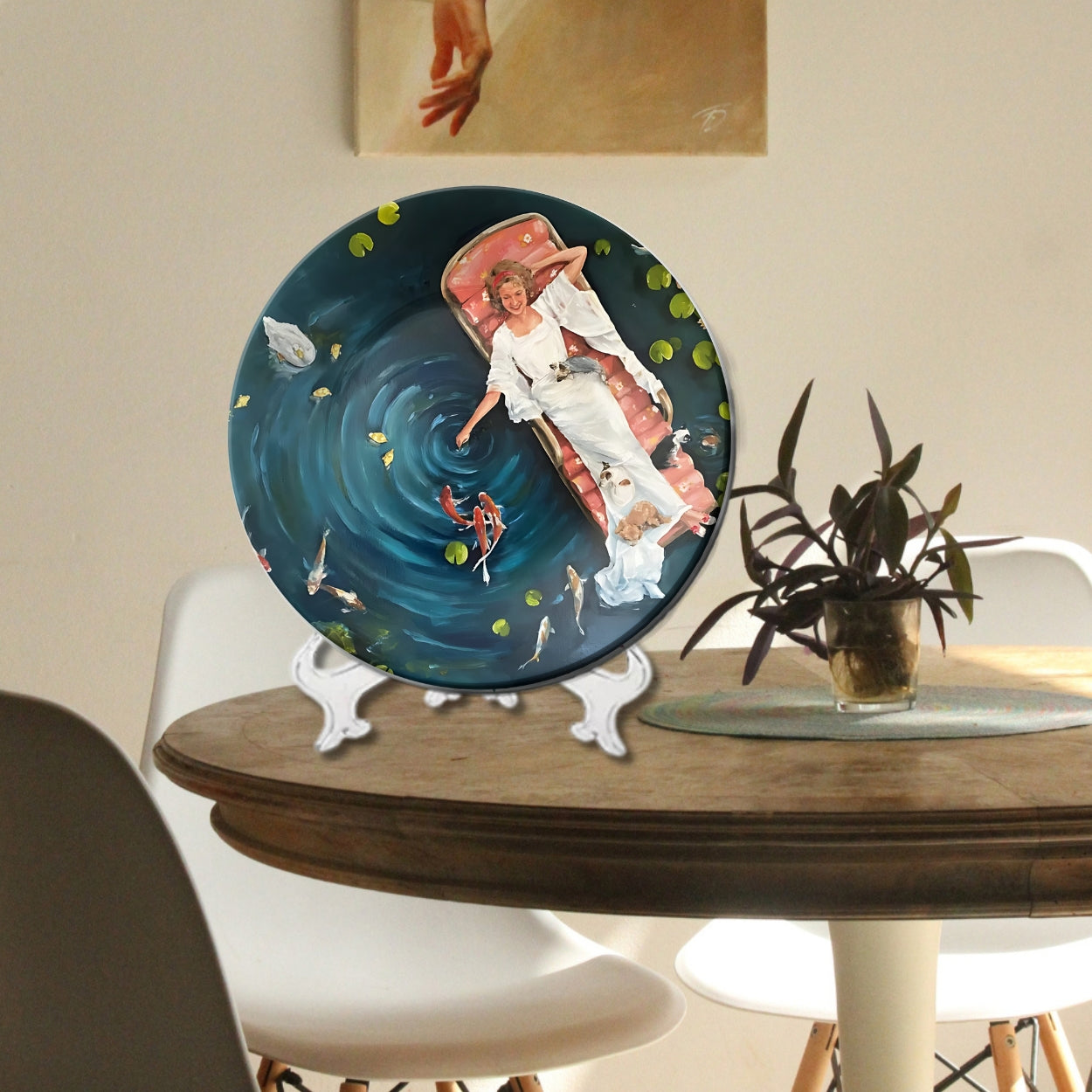 Koi Serenity Water Garden Dreams Decorative Wall Plate