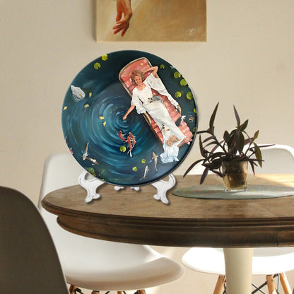 Koi Serenity Water Garden Dreams Decorative Wall Plate