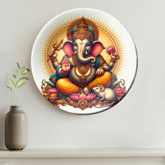Lord Ganesha Decorative Wall Plate