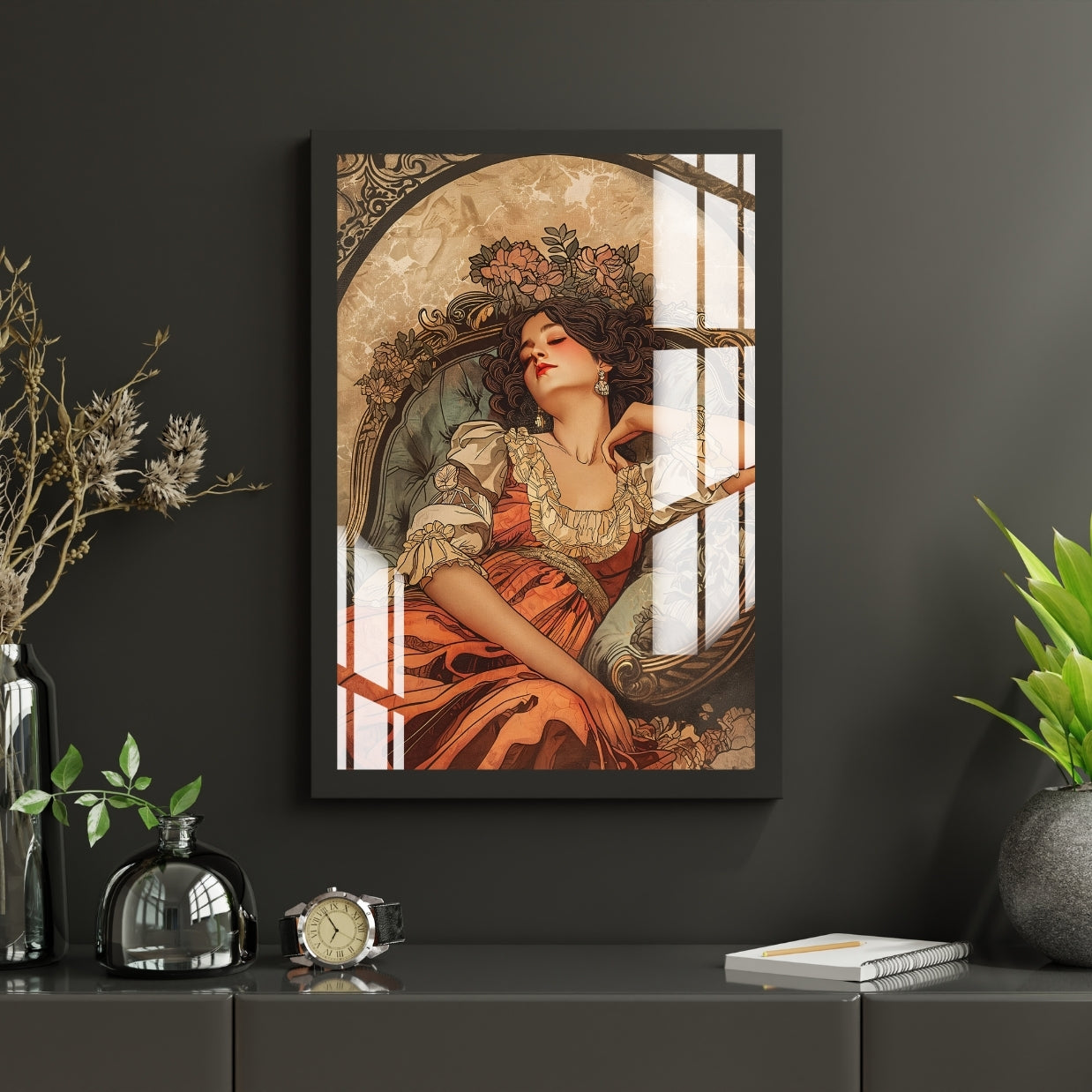 Queen of Elegance Metal Print With or Without Frame Wall Art