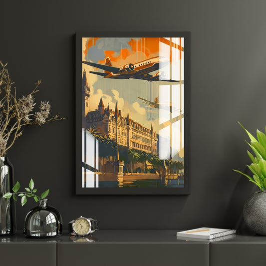 Golden Age Takeoff Metal Print With or Without Frame Wall Art