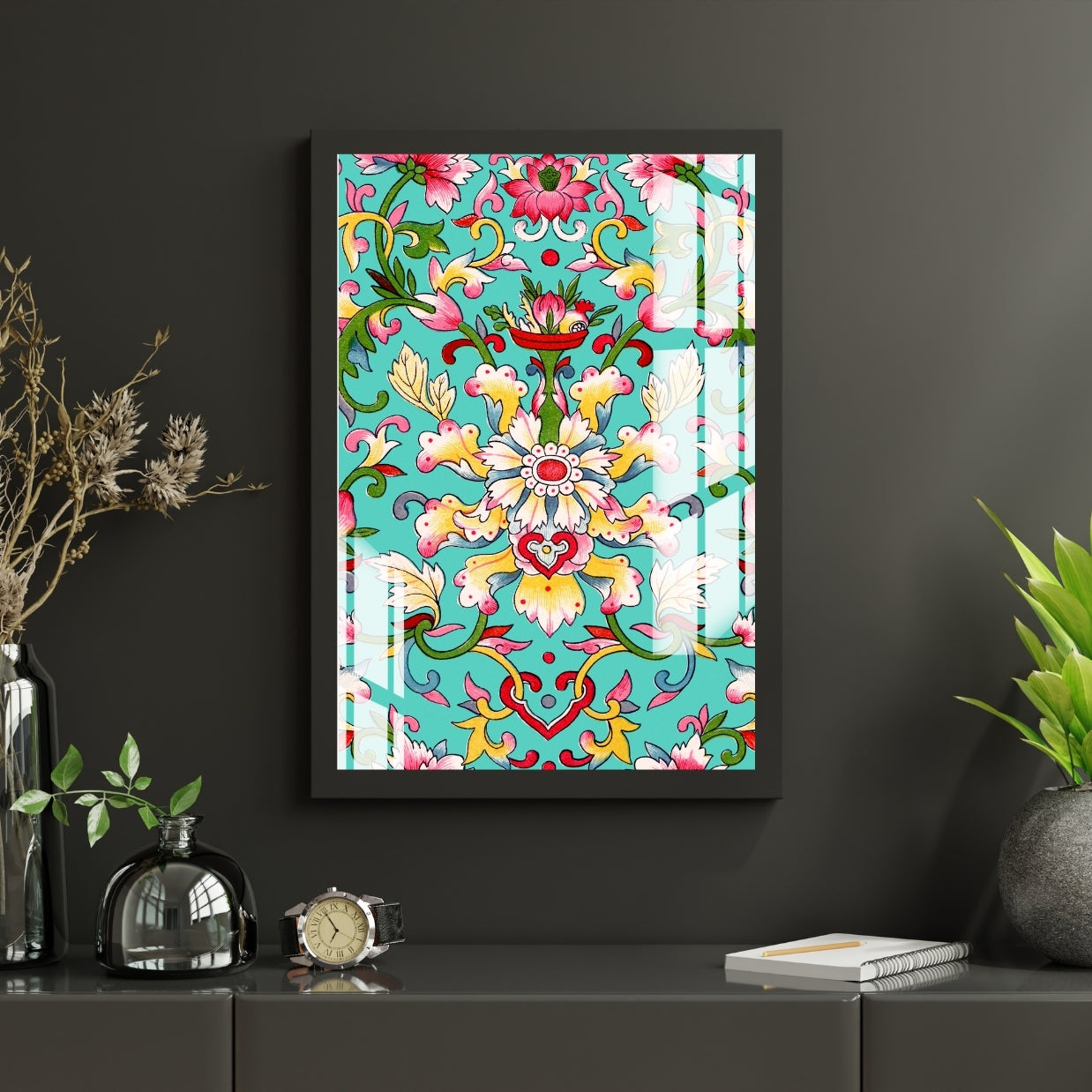 Royal Bloom Metal Print With or Without Frame Wall Art