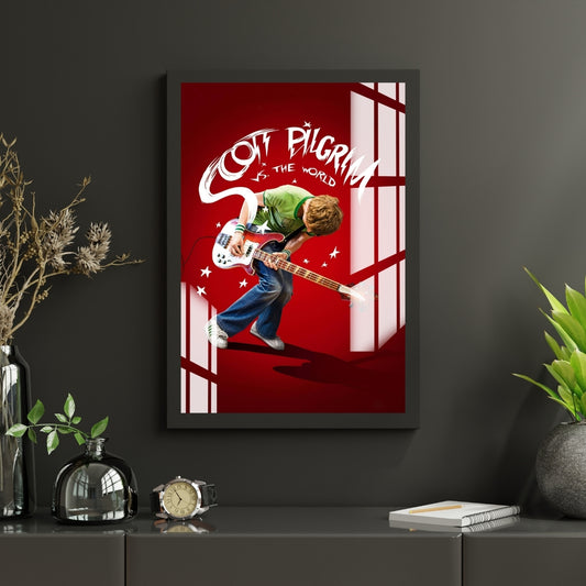Scott Pilgrim Vibes Legends Metal Print With or Without Frame Wall Art