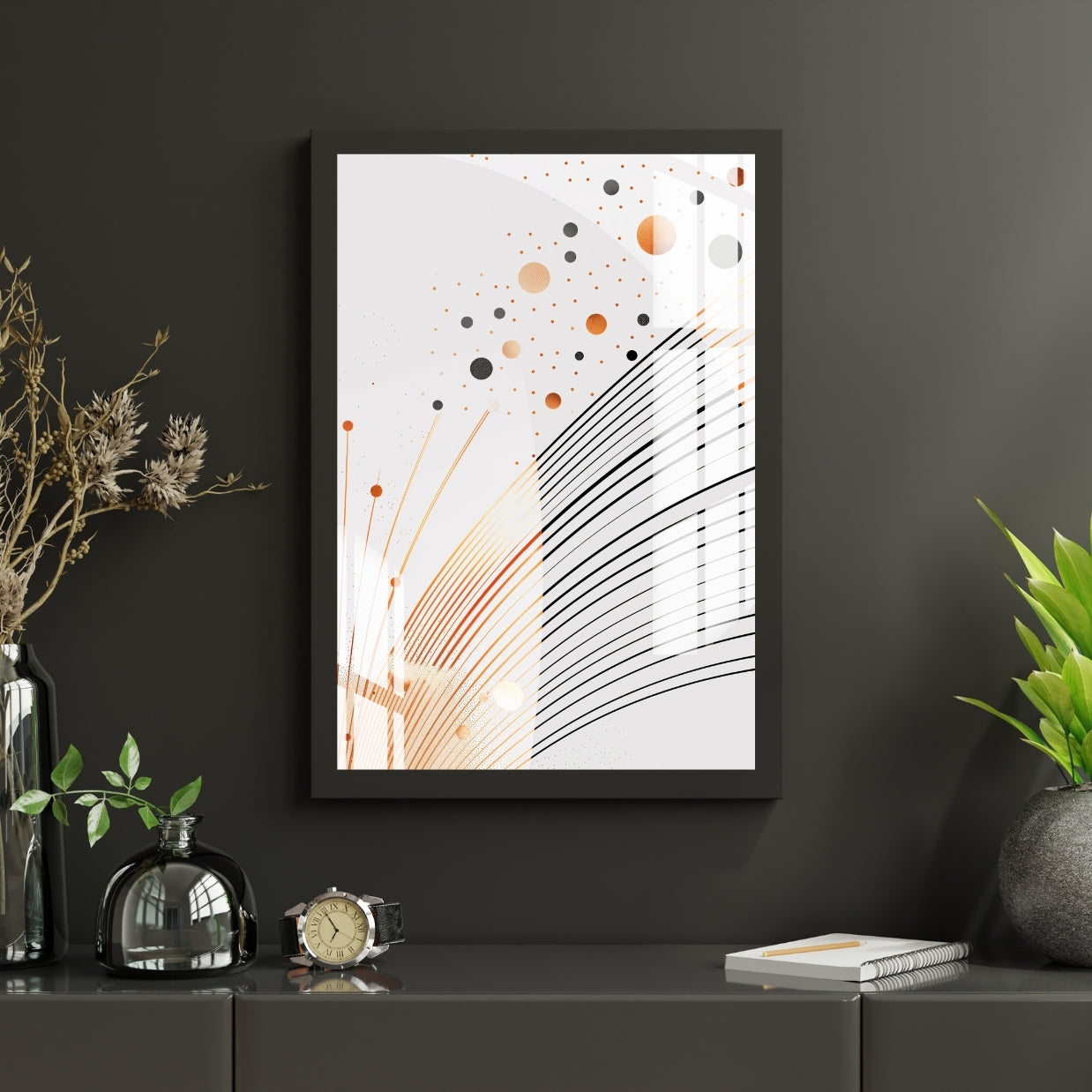 Geometry Flow Metal Print With or Without Frame Wall Art