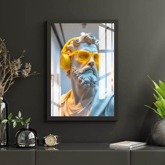 Neo Classical The Neon Icon Metal Print With or Without Frame Wall Art
