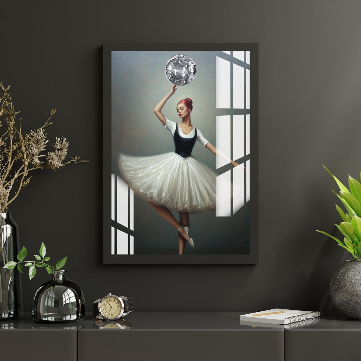 Ballet Grace in Motion Metal Print With or Without Frame Wall Art