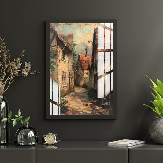 Vintage Pathway Metal Print With or Without Frame Wall Art