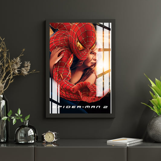 Webbed Hero Spider Man Metal Print With or Without Frame Wall Art
