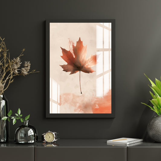 Maple Autumn Metal Print With or Without Frame Wall Art