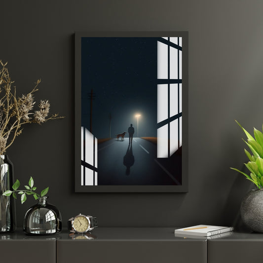 Midnight Journey Metal Print With or Without Frame Wall Art