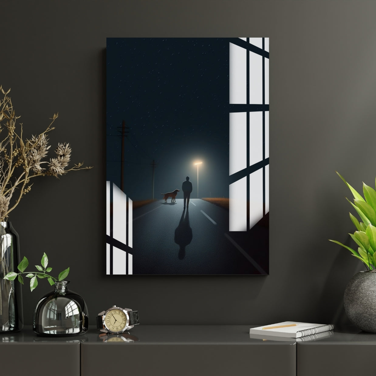 Midnight Journey Metal Print With or Without Frame Wall Art