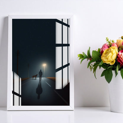 Midnight Journey Metal Print With or Without Frame Wall Art