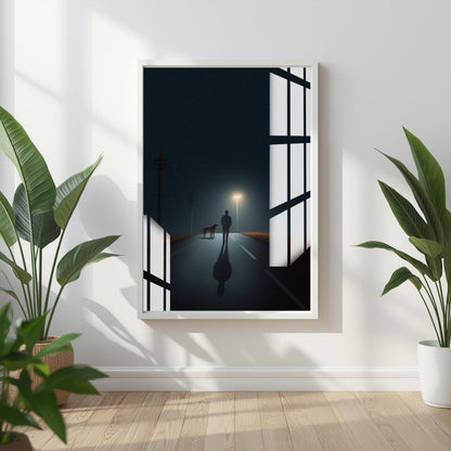 Midnight Journey Metal Print With or Without Frame Wall Art