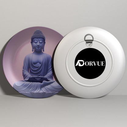 Meditating Buddha Decorative Wall Plate