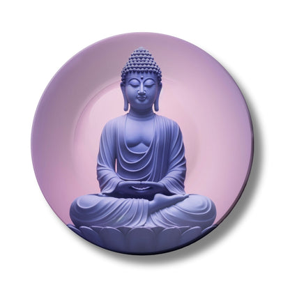 Meditating Buddha Decorative Wall Plate
