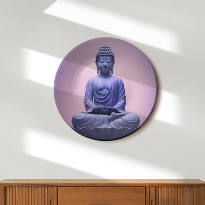 Meditating Buddha Decorative Wall Plate