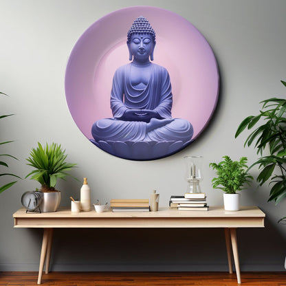 Meditating Buddha Decorative Wall Plate