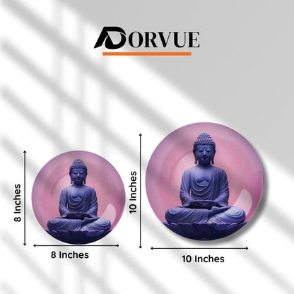 Meditating Buddha Decorative Wall Plate