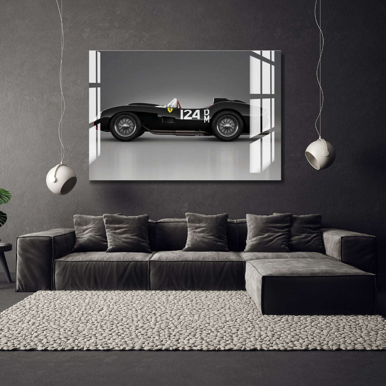Midnight Racer Legacy Metal Print With or Without Frame Wall Art