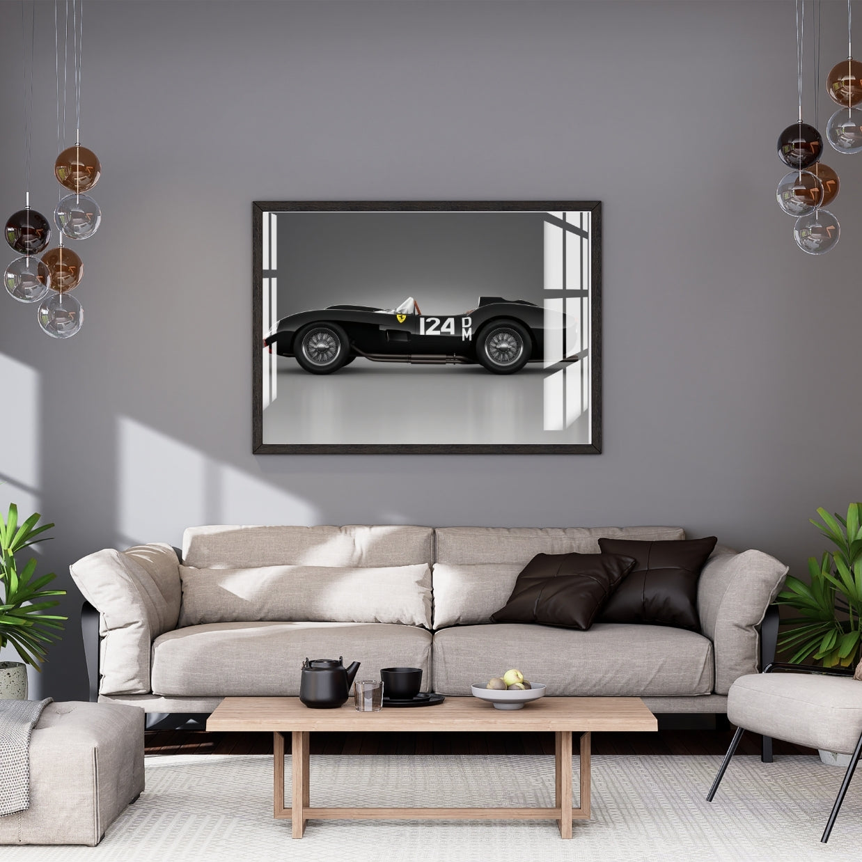 Midnight Racer Legacy Metal Print With or Without Frame Wall Art