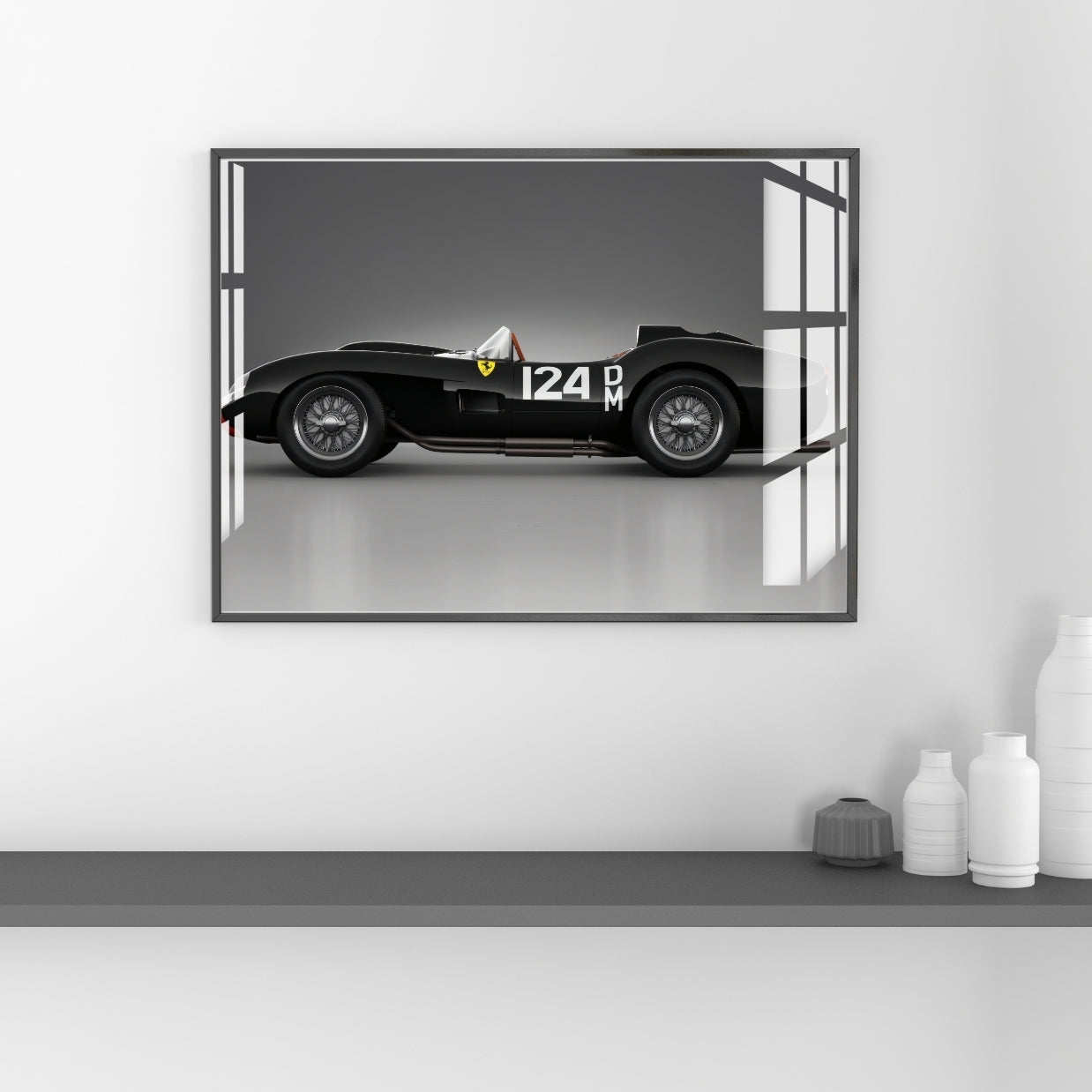 Midnight Racer Legacy Metal Print With or Without Frame Wall Art