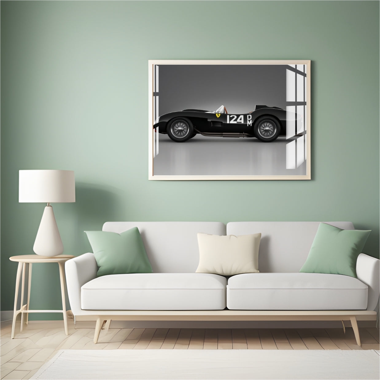 Midnight Racer Legacy Metal Print With or Without Frame Wall Art