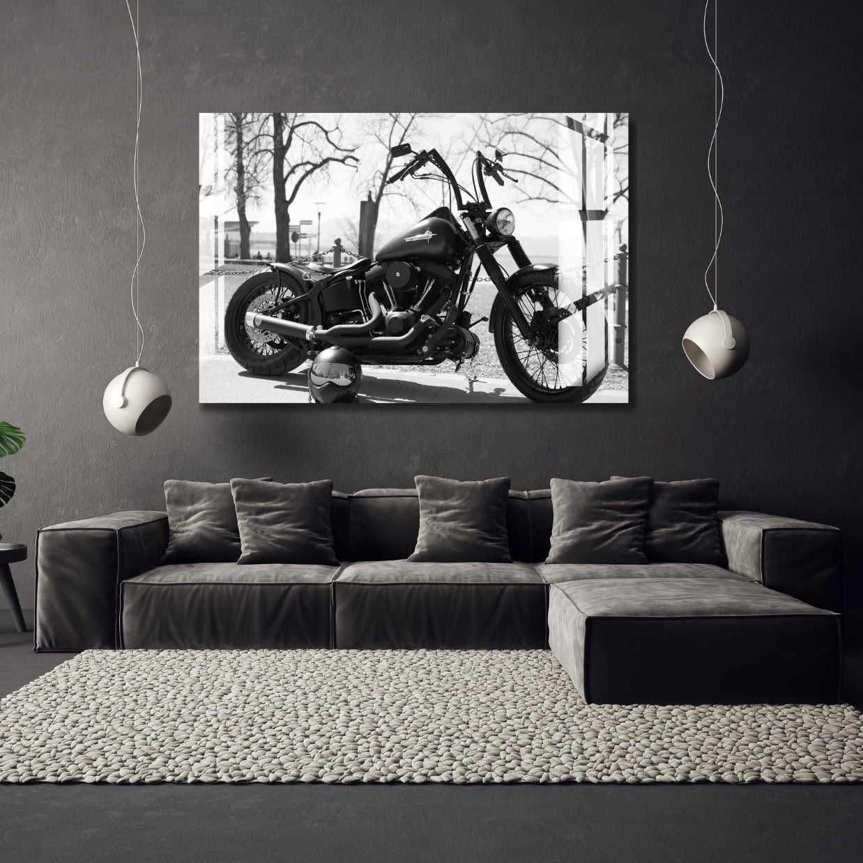 Midnight Rebel Ride Metal Print With or Without Frame Wall Art
