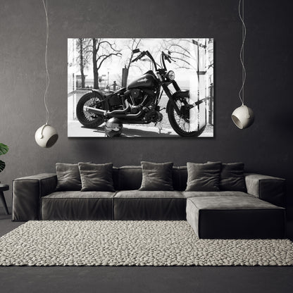 Midnight Rebel Ride Metal Print With or Without Frame Wall Art