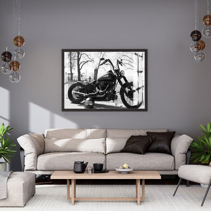 Midnight Rebel Ride Metal Print With or Without Frame Wall Art