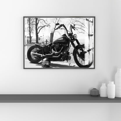 Midnight Rebel Ride Metal Print With or Without Frame Wall Art
