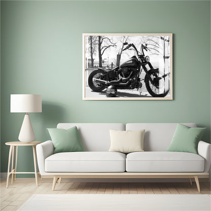 Midnight Rebel Ride Metal Print With or Without Frame Wall Art