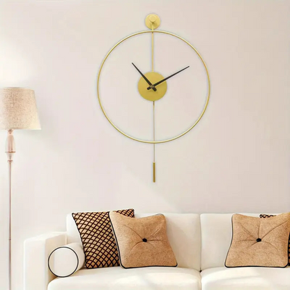 Minimalist Wall Clock With Swing Pendulum