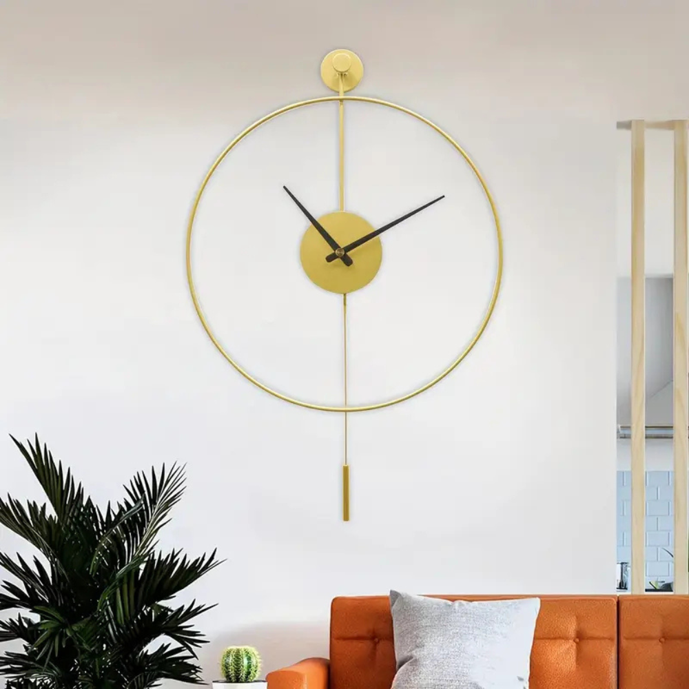 Minimalist Wall Clock With Swing Pendulum