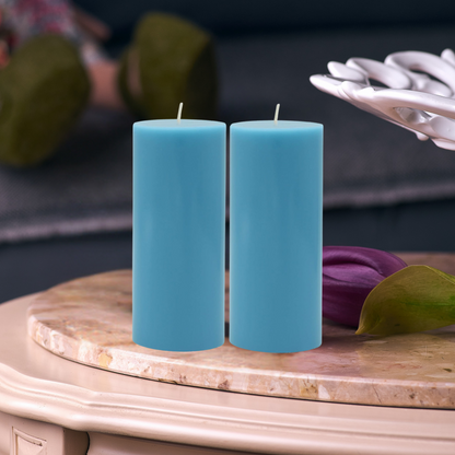 90% Soy 10% Paraffin Handmade Pillar Candle 5x2 Inches Set of 2