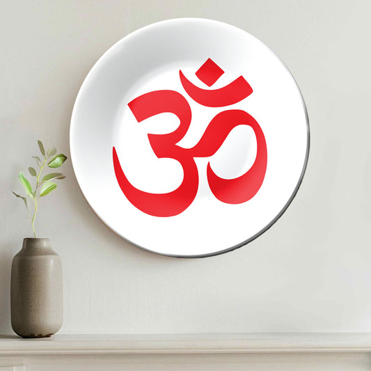 OM Wall Hanging Art Decorative Wall Plate