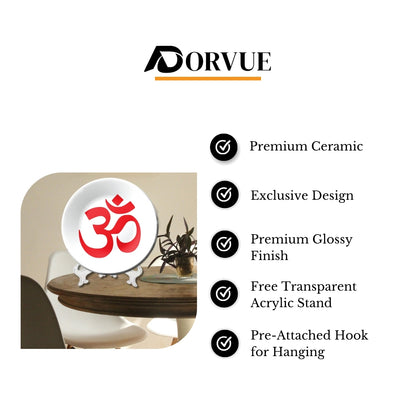 OM Wall Hanging Art Decorative Wall Plate