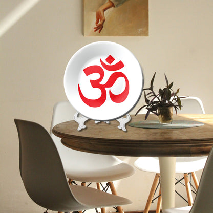 OM Wall Hanging Art Decorative Wall Plate