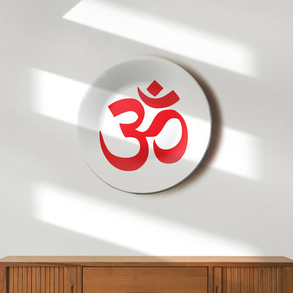 OM Wall Hanging Art Decorative Wall Plate