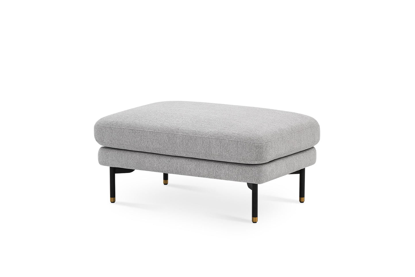 Pebble Ottoman in Dove Grey