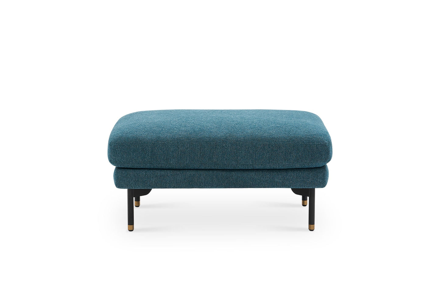 Pebble Ottoman in Ocean Blue