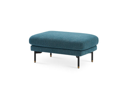 Pebble Ottoman in Ocean Blue