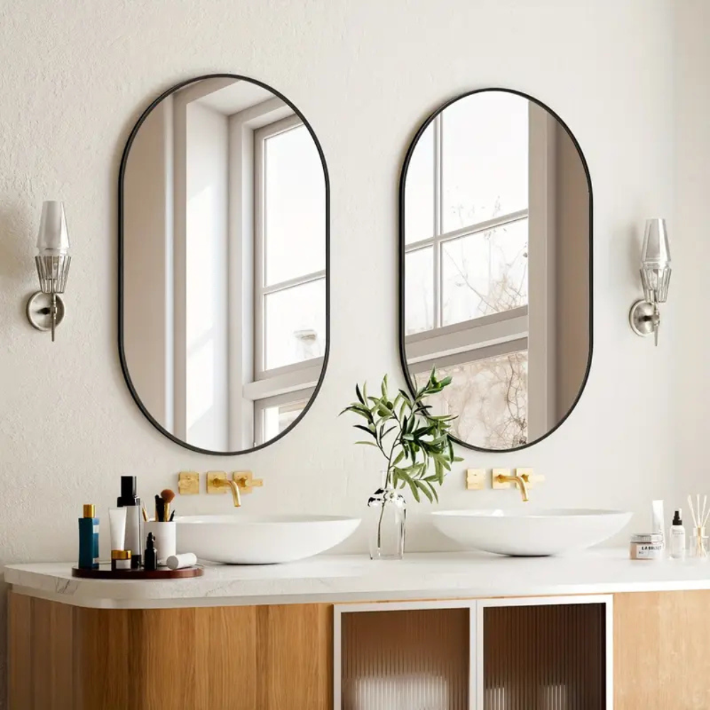 Oval Wall Mirror 17 X 30 Inches