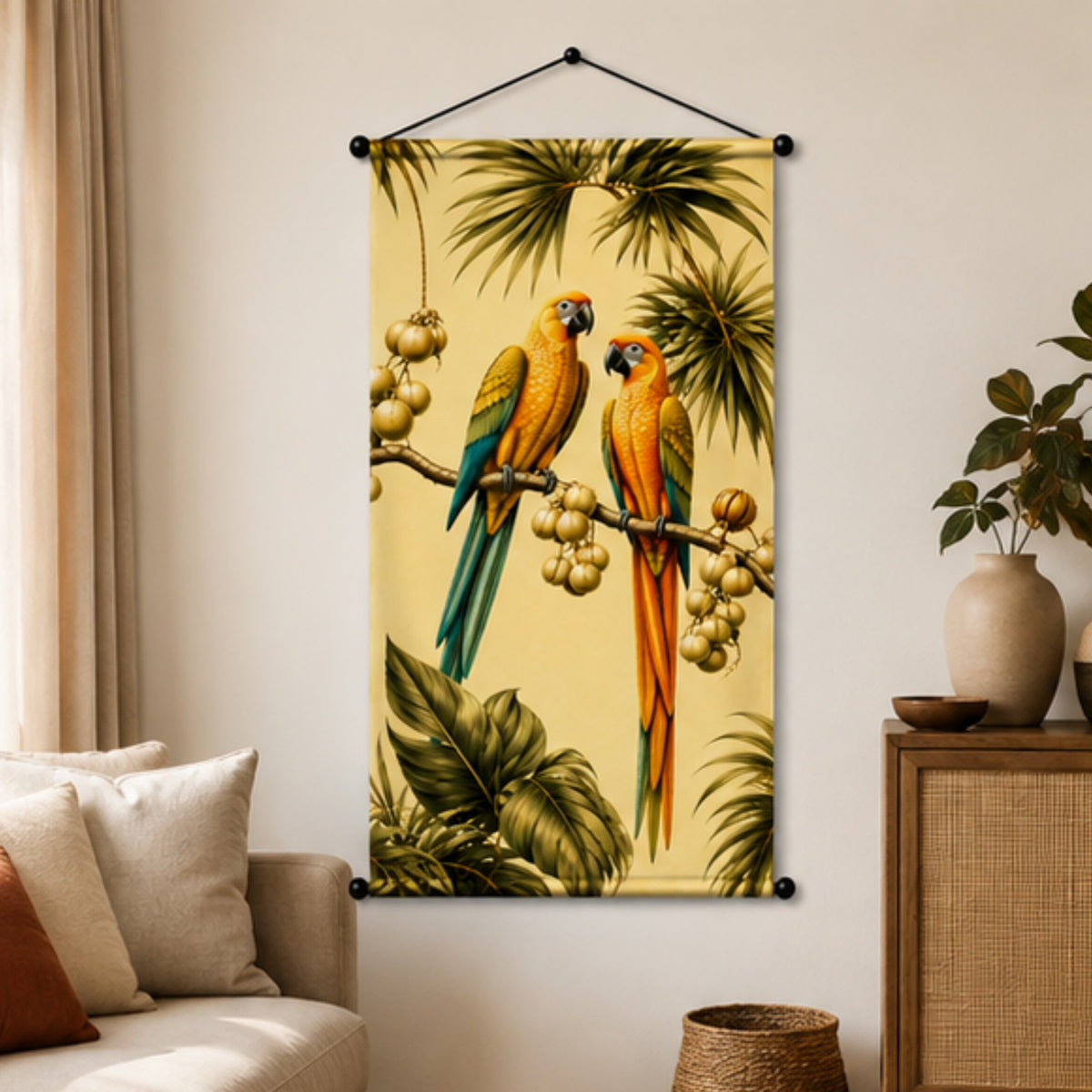 Parrot Wall Hanging Tapestry for Living Room & Bedroom