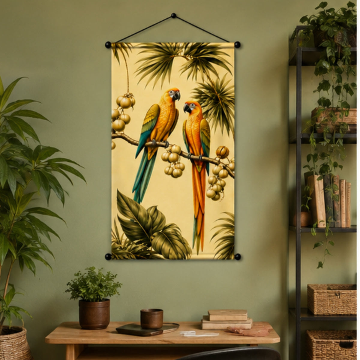 Parrot Wall Hanging Tapestry for Living Room & Bedroom