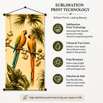 Parrot Wall Hanging Tapestry for Living Room & Bedroom
