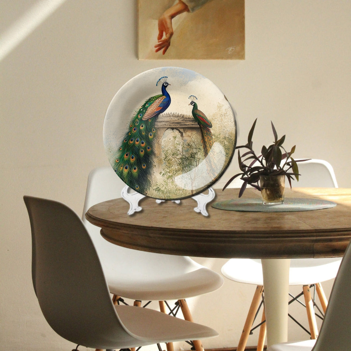 Peacock Wall Painting Decorative Wall Plate