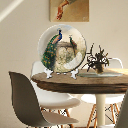 Peacock Wall Painting Decorative Wall Plate