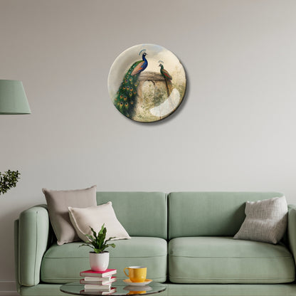 Peacock Wall Painting Decorative Wall Plate