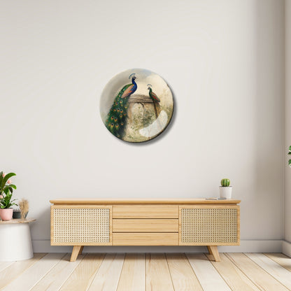 Peacock Wall Painting Decorative Wall Plate